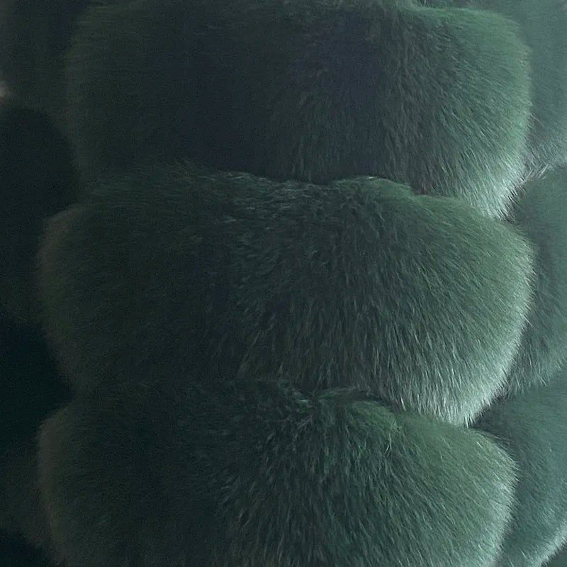 Winter Women's Jacket Real Fox Fur Coat