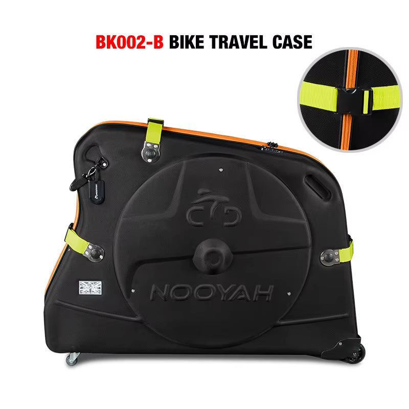 Bike Travel Case EVA Bike Bag for Transport Bicycle EVA Hardshell Bike Accessories Air Transport Bike round Trip Suitcase