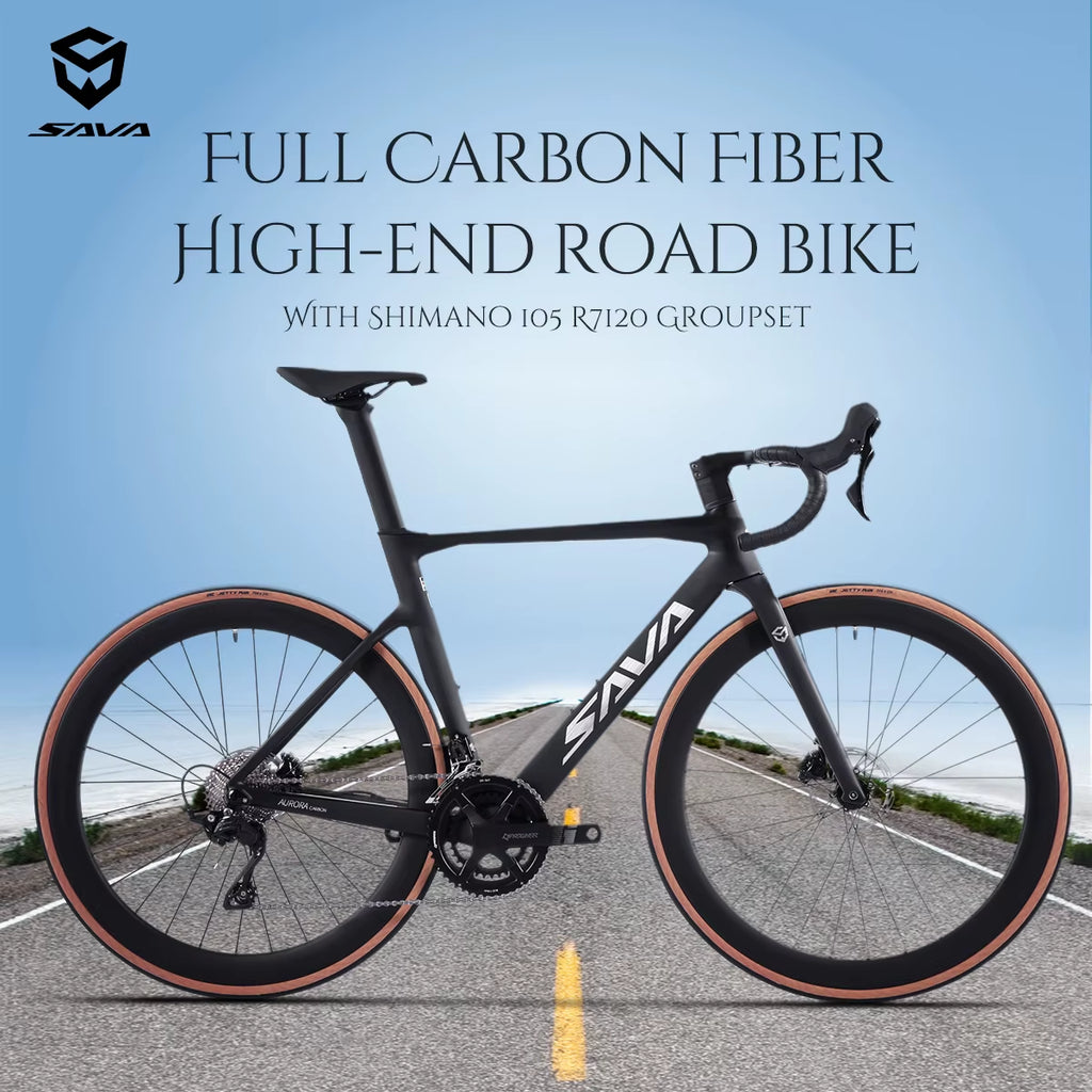 R08-7120 Full Carbon Fiber Road Bike 24 Speed with SHIMAN0 105 R7120 Kit 2*12 24 Speed Road Bike Race Bike